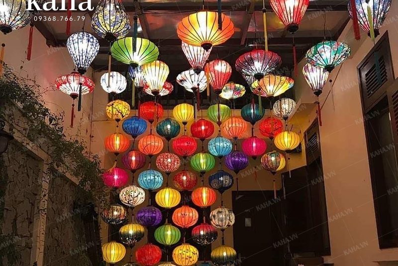 đèn bàn hình đèn lồng mini — LongDenViet xưởng Tân Phú TP.HCM