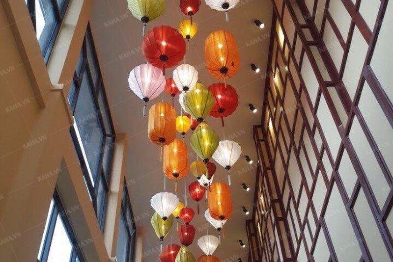 đèn khung sắt bọc vải đẹp — LongDenViet xưởng Tân Phú TP.HCM