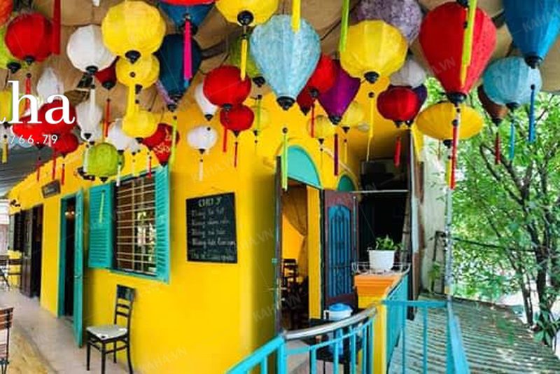 đèn khung sắt cho resort biển — LongDenViet xưởng Tân Phú TP.HCM