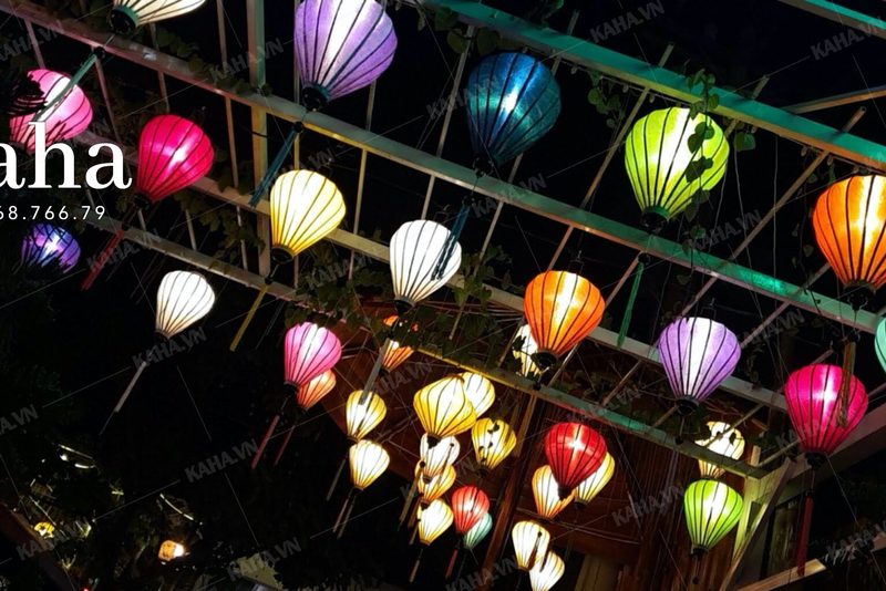 Đèn lồng trang trí đường phố — LongDenViet xưởng Tân Phú TP.HCM