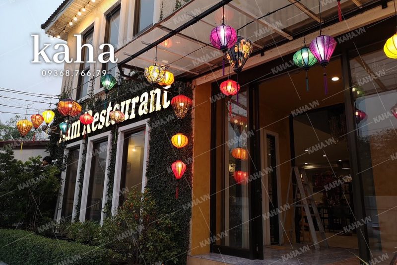 đèn lồng trang trí hành lang — LongDenViet xưởng Tân Phú TP.HCM