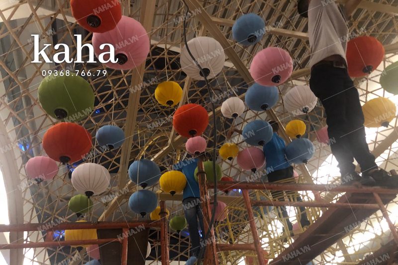 đèn lồng trang trí sân khấu — LongDenViet xưởng Tân Phú TP.HCM