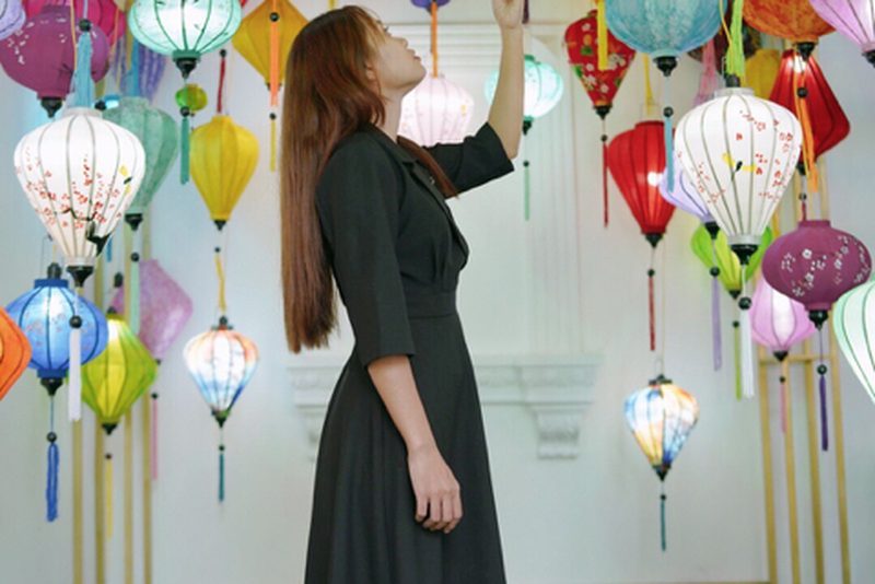 Đèn lồng trang trí siêu thị ngày Tết — LongDenViet xưởng Tân Phú TP.HCM