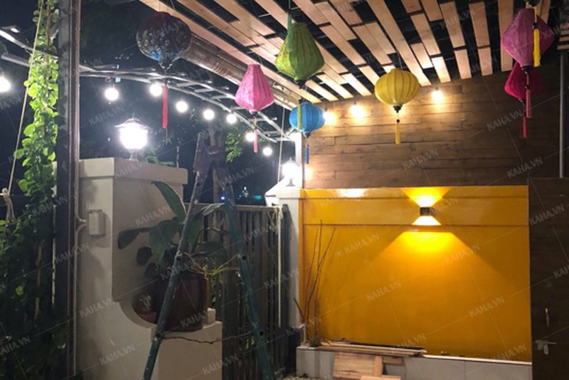 đèn trang trí nhà hàng sang trọng — LongDenViet xưởng Tân Phú TP.HCM