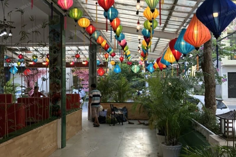 đèn vẽ tranh hoa sen đẹp — LongDenViet xưởng Tân Phú TP.HCM