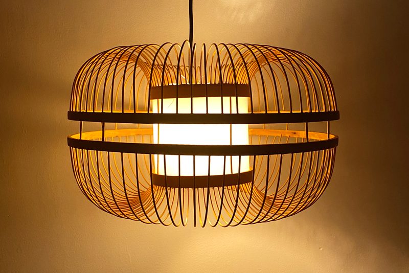 đèn mây tre cho nhà hàng thương hiệu — LongDenViet xưởng Tân Phú TP.HCM