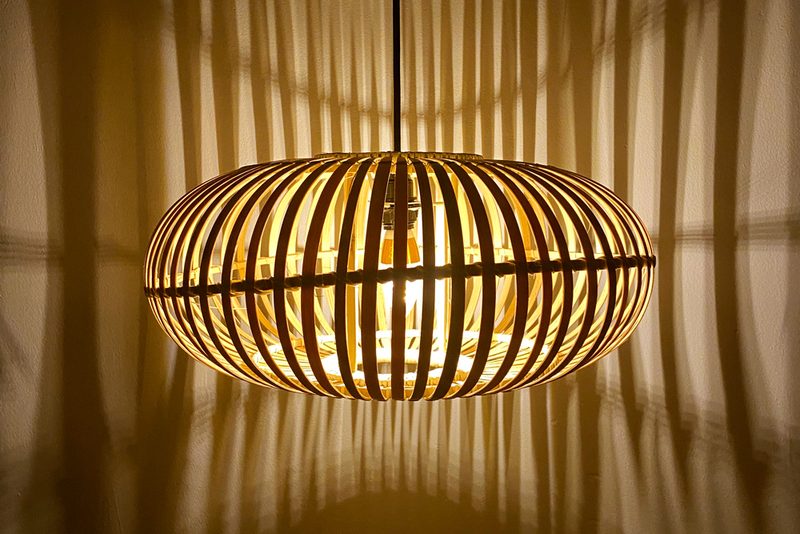 đèn mây tre trang trí ngoài trời — LongDenViet xưởng Tân Phú TP.HCM