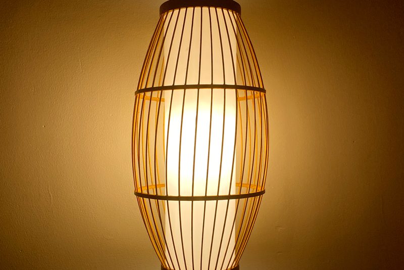 đèn mây tre trang trí phòng khách — LongDenViet xưởng Tân Phú TP.HCM