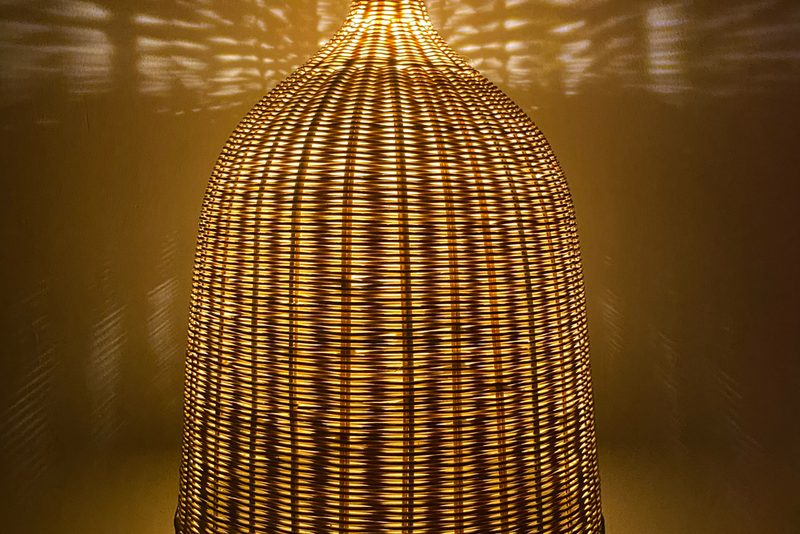 đèn mây tre trang trí phòng khách — LongDenViet xưởng Tân Phú TP.HCM