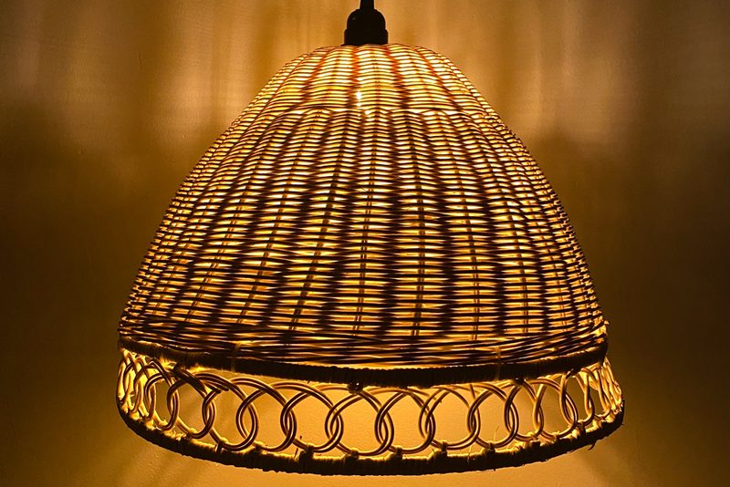 đèn mây tre trang trí quán cafe — LongDenViet xưởng Tân Phú TP.HCM