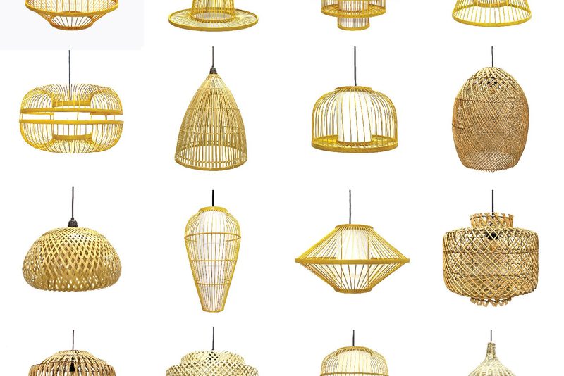 đèn mây tre xuất khẩu châu Âu — LongDenViet xưởng Tân Phú TP.HCM