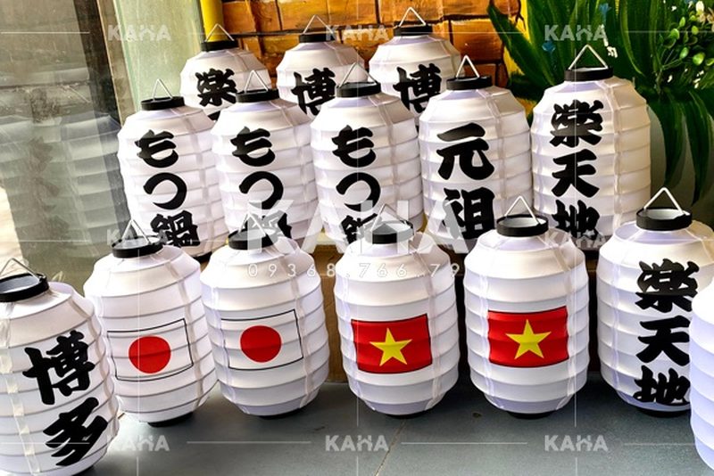 đèn thả trần phong cách Nhật Bản — LongDenViet xưởng Tân Phú TP.HCM