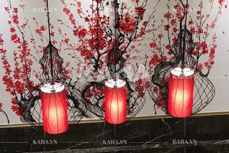 Đèn thả trần trang trí cafe sách — LongDenViet xưởng Tân Phú TP.HCM