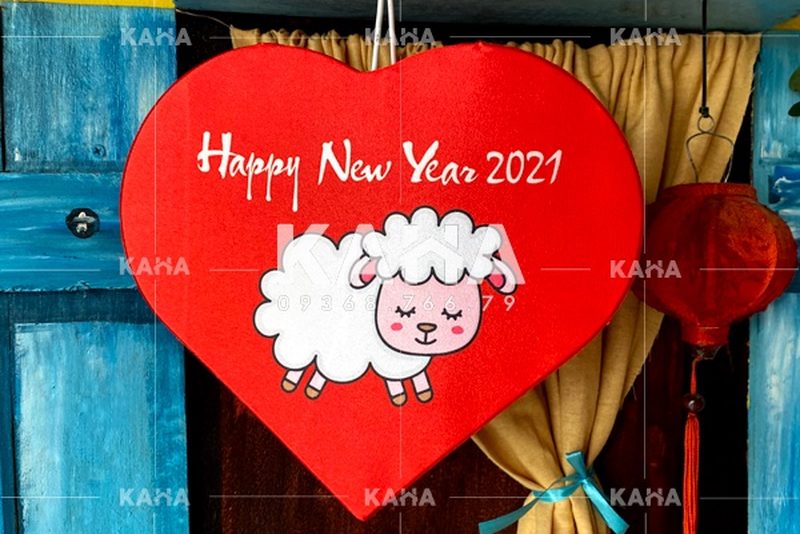 đèn trái tim quà tặng bạn gái — LongDenViet xưởng Tân Phú TP.HCM