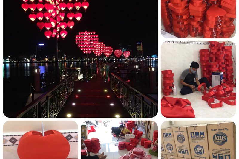 đèn trái tim sinh nhật ý nghĩa — LongDenViet xưởng Tân Phú TP.HCM