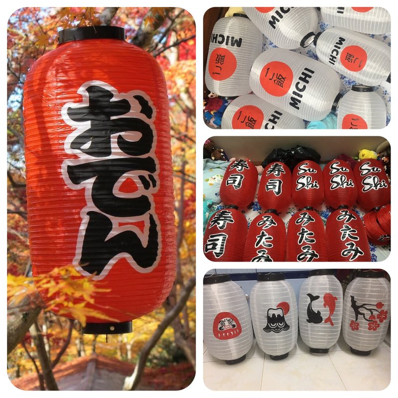 Đèn Lồng Vải Canvas Trang Trí Sân Vườn — đèn kiểu Nhật Bản Hội An | LongDenViet