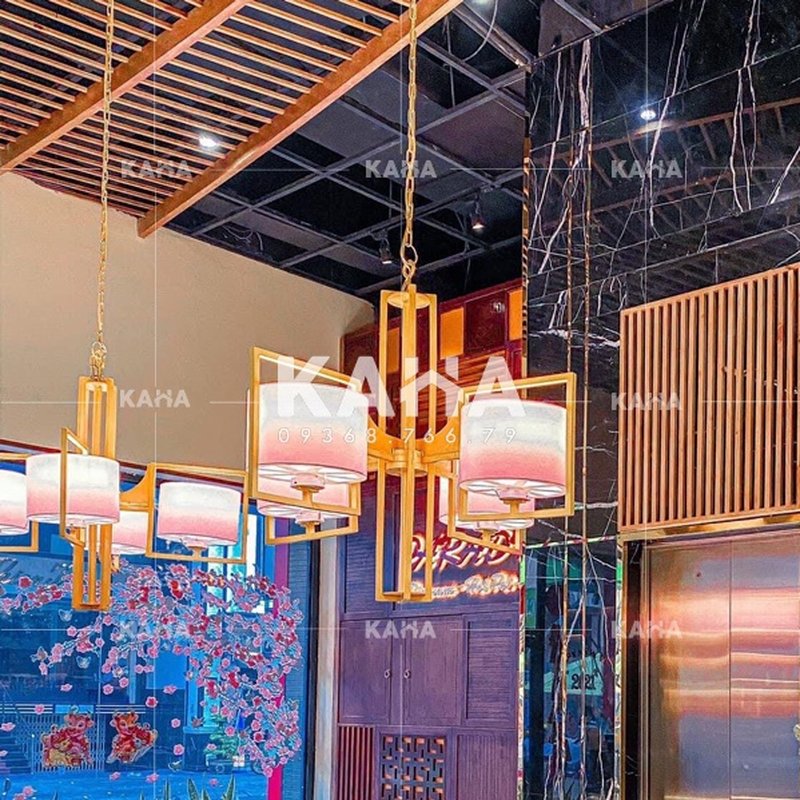 Lồng Đèn Hội An Tre Mây Trang Trí Quán Cafe — đèn thả trần Tân Phú, TP.HCM | LongDenViet