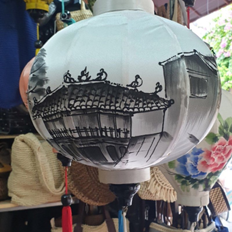Đèn Lồng Vải Thô Trang Trí Sân Vườn Ngoài Trời — đèn lồng Hội An Tân Phú, TP.HCM | LongDenViet