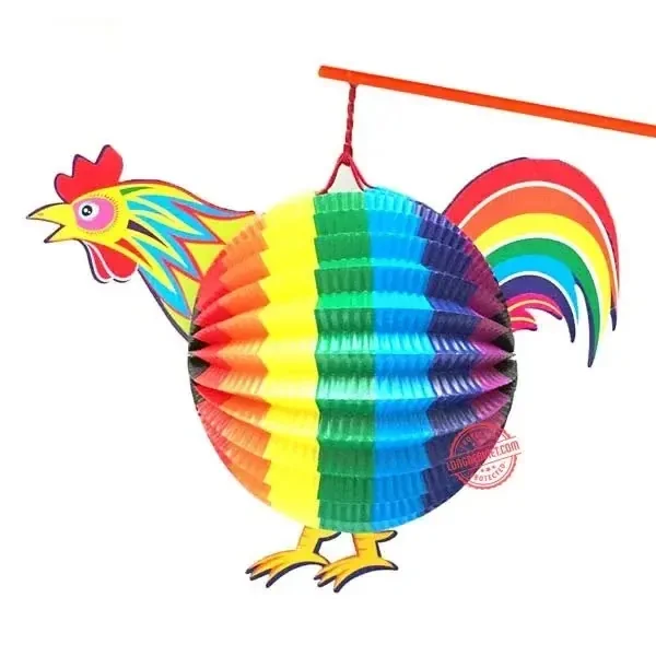 Lồng đèn Gà cầu vồng — đèn lồng thủ công Hội An | LongDenViet