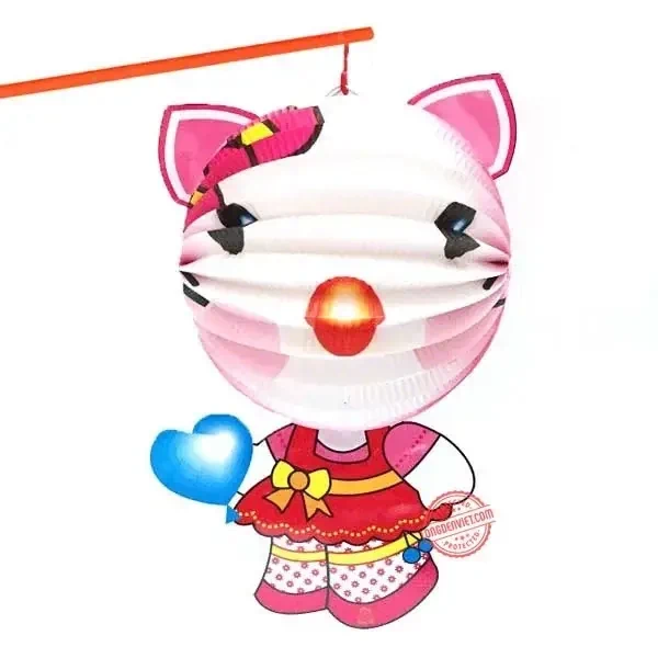 Lồng đèn giấy Mèo Kitty — đèn lồng thủ công Hội An | LongDenViet