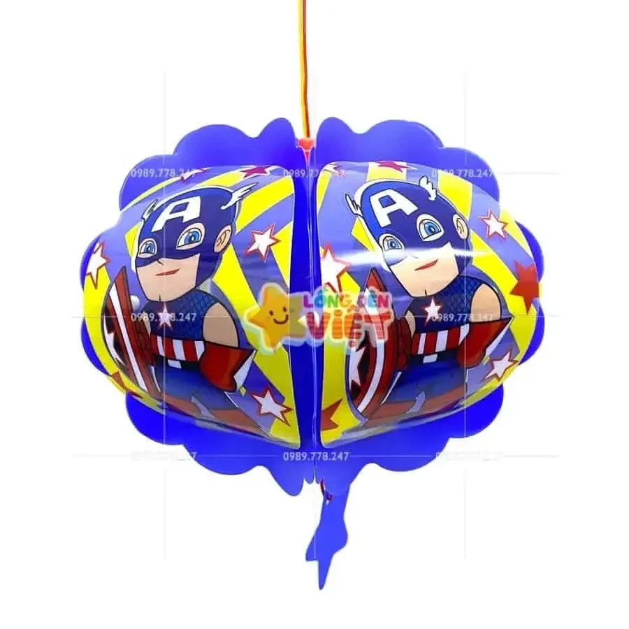 Lồng đèn nhựa Captain America 5 mảnh — đèn lồng thủ công Hội An | LongDenViet