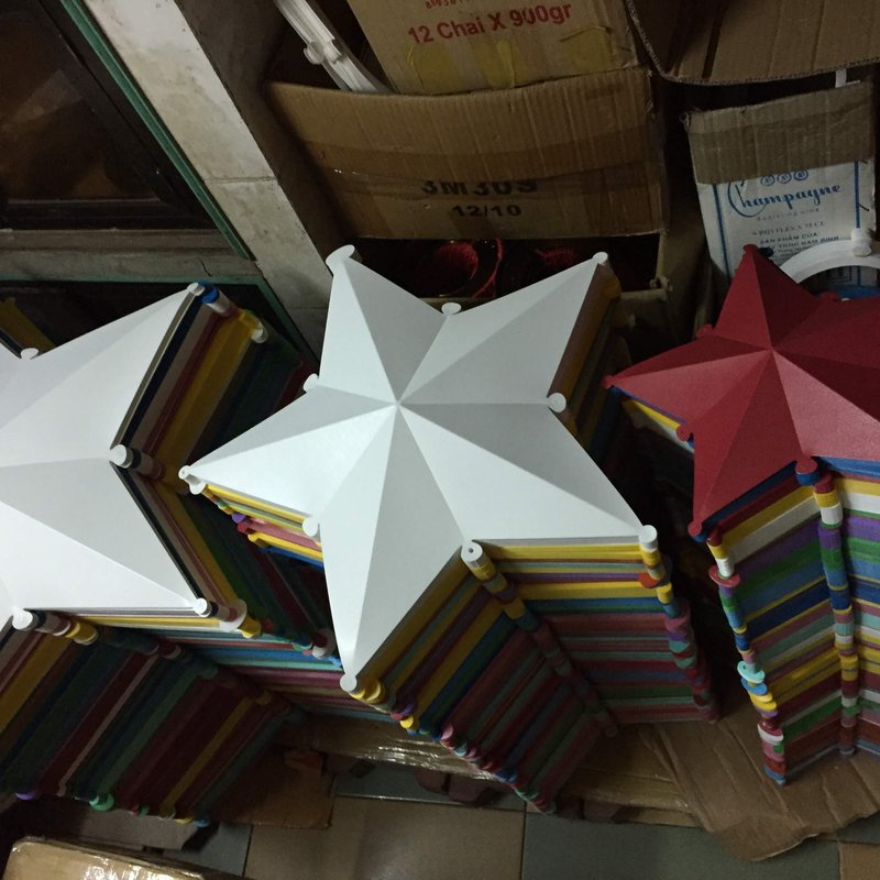 Lồng Đèn Ngôi Sao Nhựa Treo Cổng Sân Khấu Sự Kiện — đèn ngôi sao nhựa Tân Phú, TP.HCM | LongDenViet