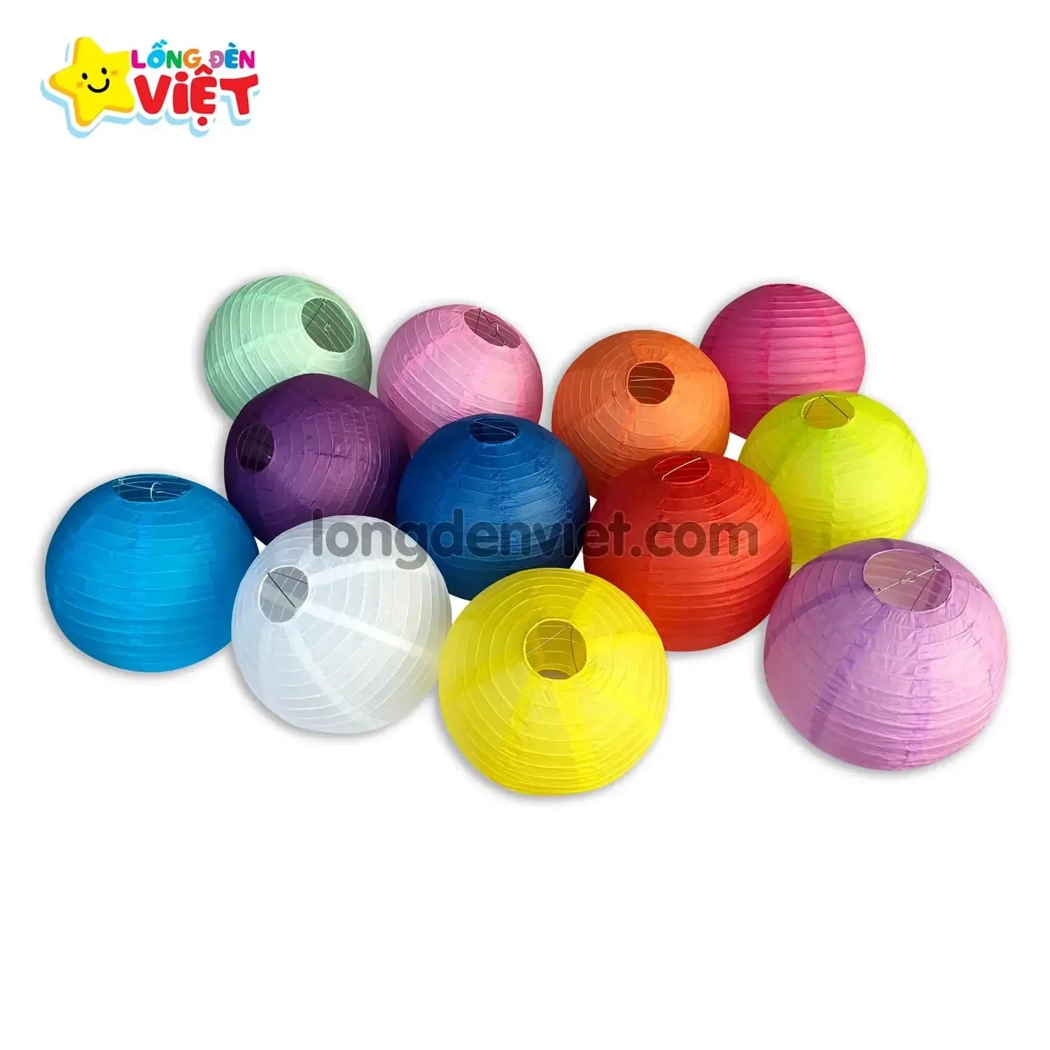 Lồng đèn giấy tròn Trắng — góc nhìn thứ 2